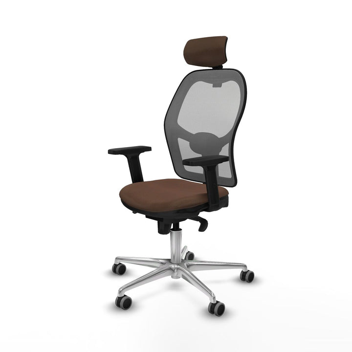 Office Chair with Headrest Piqueras y Crespo 2D086G2 Grey Dark brown
