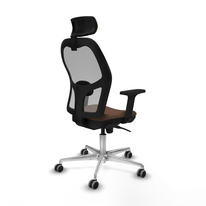 Office Chair with Headrest Piqueras y Crespo 2D086G2 Grey Dark brown