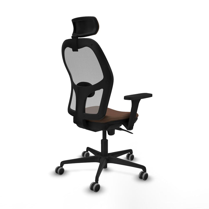 Office Chair with Headrest Piqueras y Crespo 3D036G2 Grey Dark brown