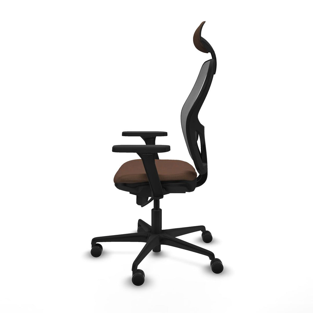 Office Chair with Headrest Piqueras y Crespo 3D036N1 Grey Dark brown