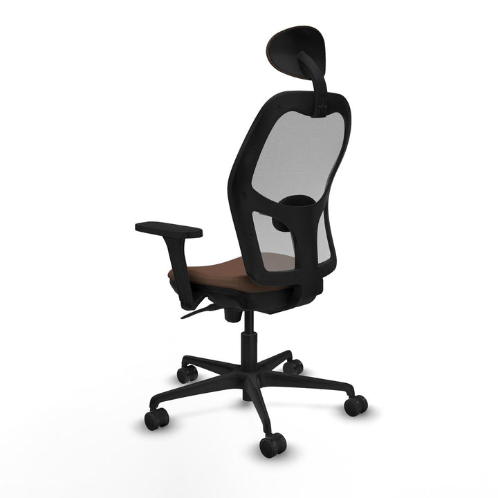 Office Chair with Headrest Piqueras y Crespo 3D036N1 Grey Dark brown