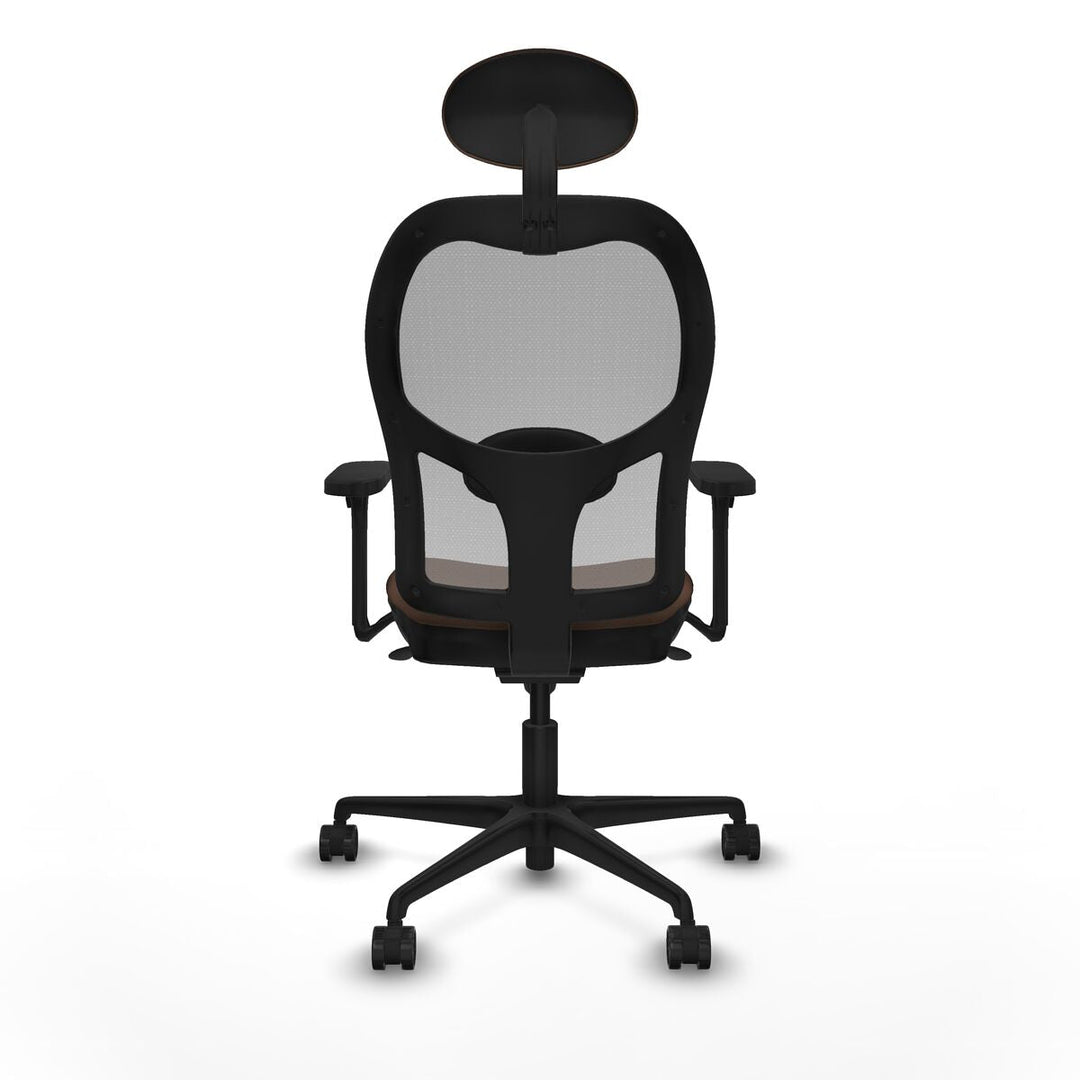 Office Chair with Headrest Piqueras y Crespo 3D036N1 Grey Dark brown