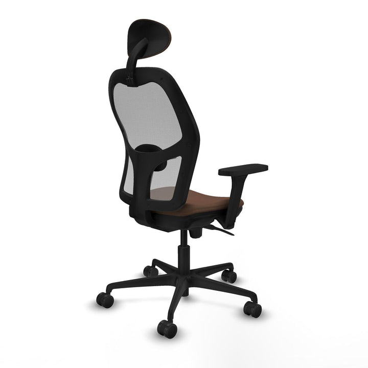 Office Chair with Headrest Piqueras y Crespo 3D036N1 Grey Dark brown
