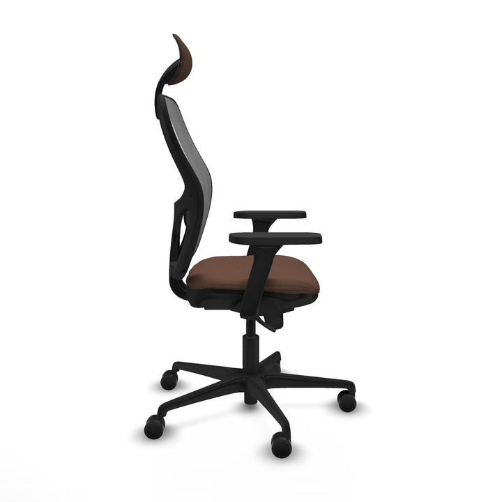 Office Chair with Headrest Piqueras y Crespo 3D036N1 Grey Dark brown