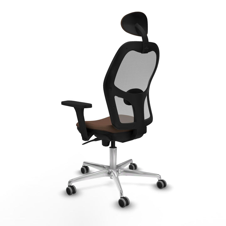 Office Chair with Headrest Piqueras y Crespo 3D086G1 Grey Dark brown