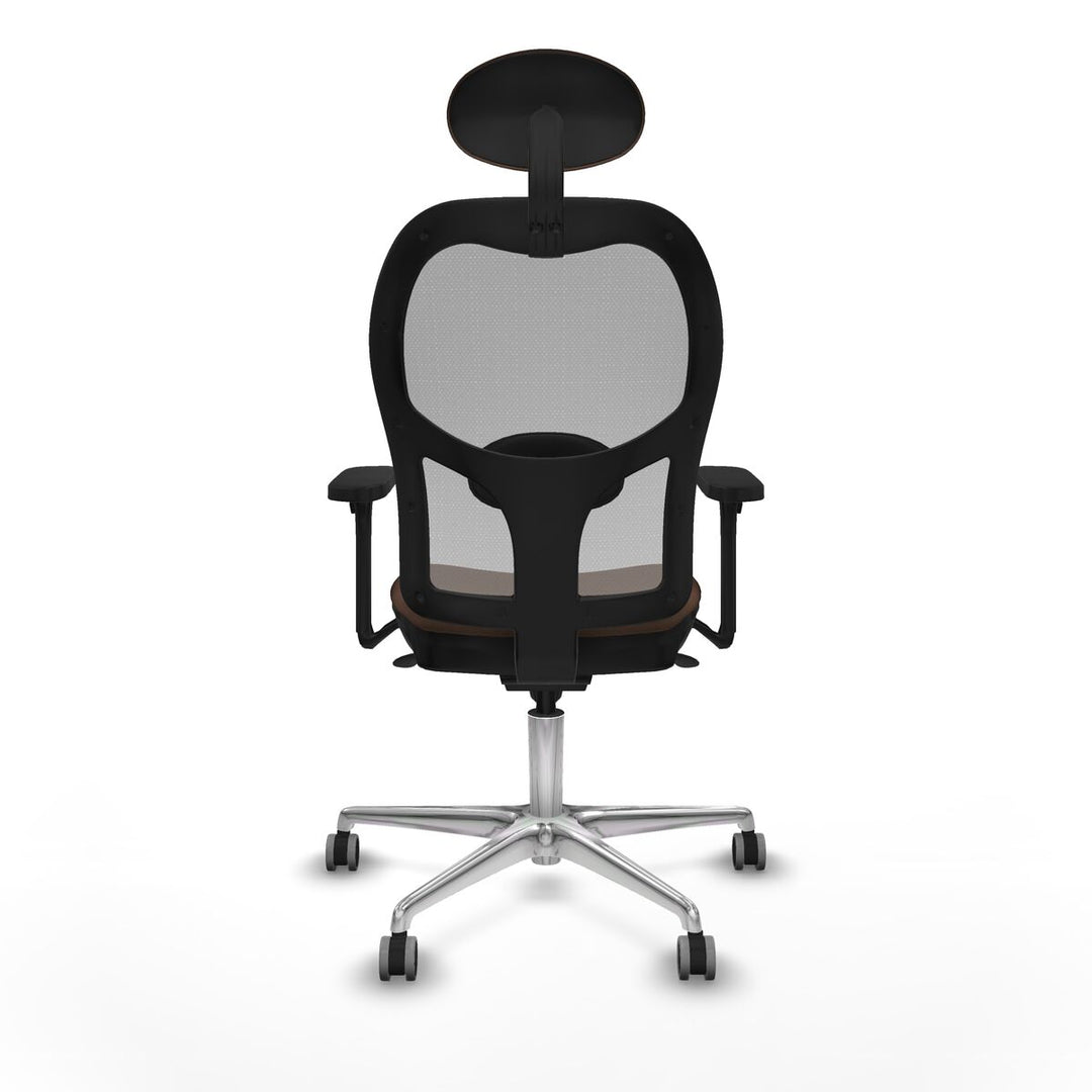 Office Chair with Headrest Piqueras y Crespo 3D086G1 Grey Dark brown