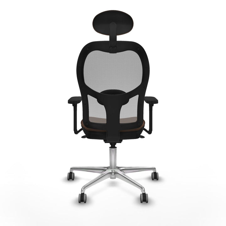 Office Chair with Headrest Piqueras y Crespo 3D086G1 Grey Dark brown