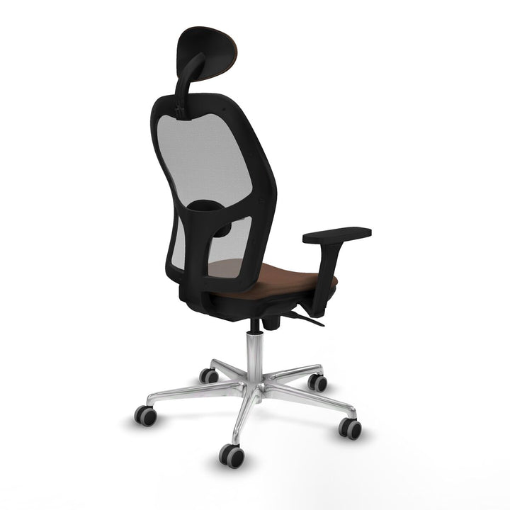 Office Chair with Headrest Piqueras y Crespo 3D086G1 Grey Dark brown