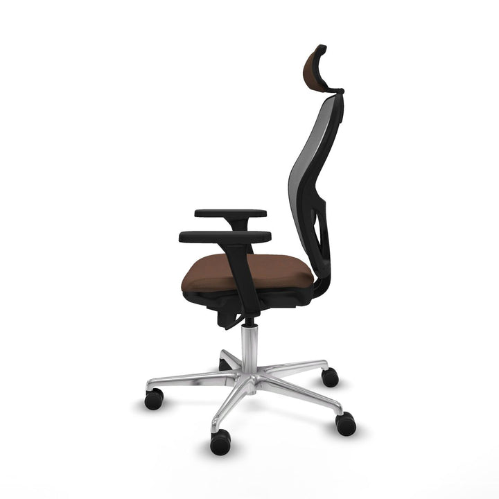 Office Chair with Headrest Piqueras y Crespo 3D086N2 Grey Dark brown