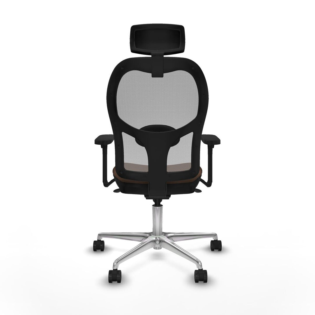 Office Chair with Headrest Piqueras y Crespo 3D086N2 Grey Dark brown