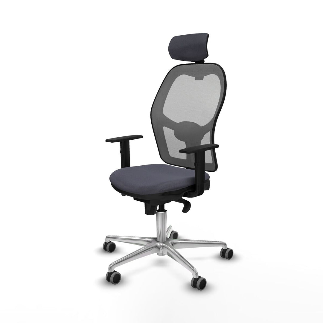 Office Chair with Headrest Piqueras y Crespo 1D086G2 Dark grey