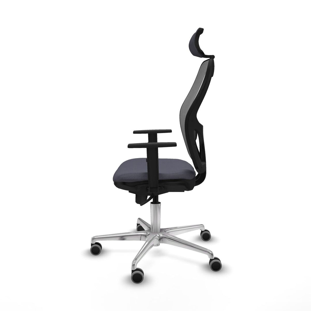 Office Chair with Headrest Piqueras y Crespo 1D086G2 Dark grey