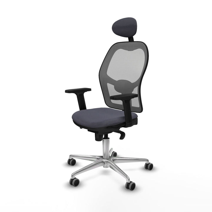 Office Chair with Headrest Piqueras y Crespo 2D086G1 Dark grey