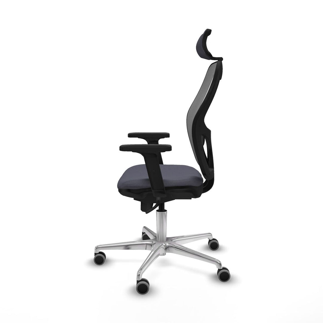 Office Chair with Headrest Piqueras y Crespo 2D086G2 Dark grey