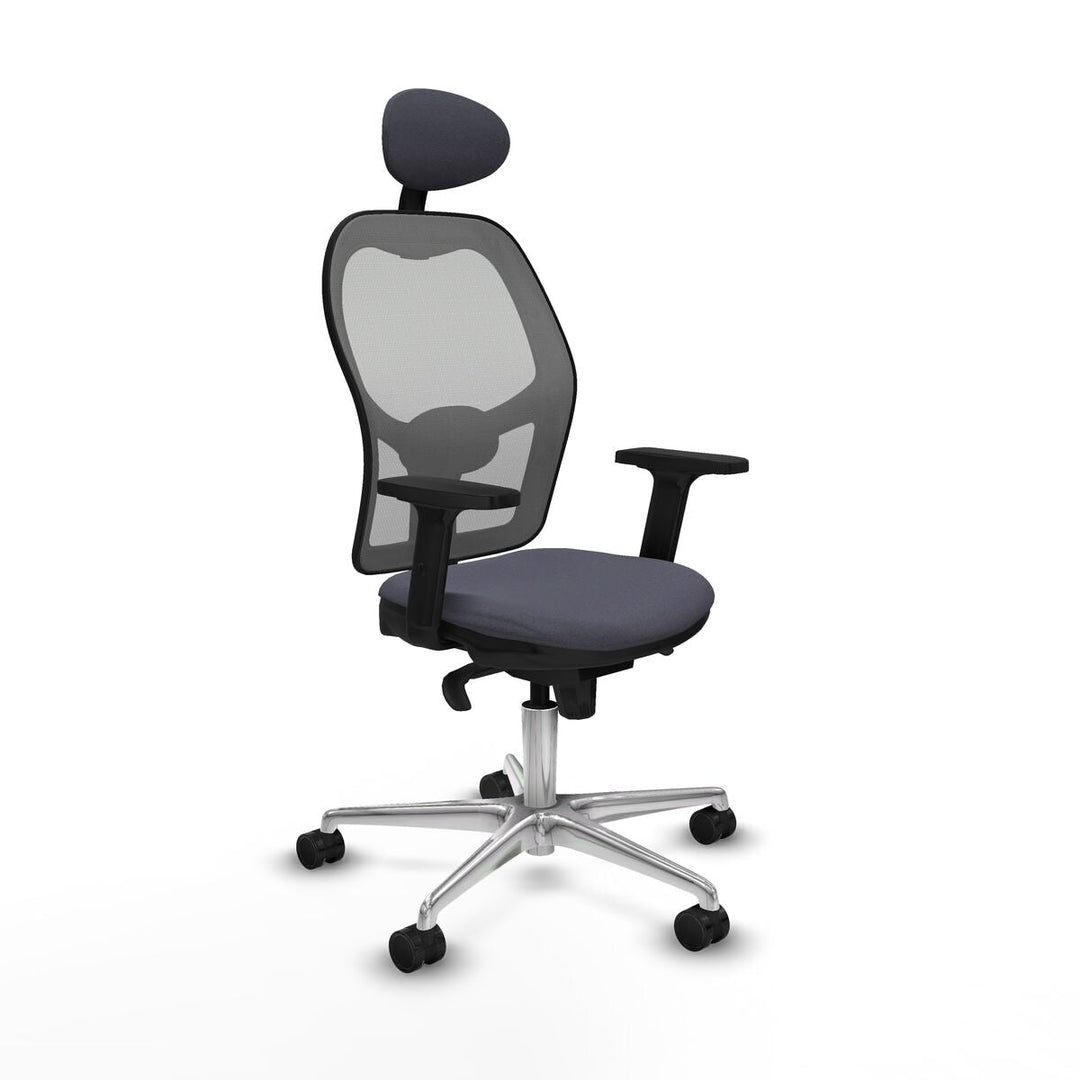 Office Chair with Headrest Piqueras y Crespo 2D086N1 Dark grey