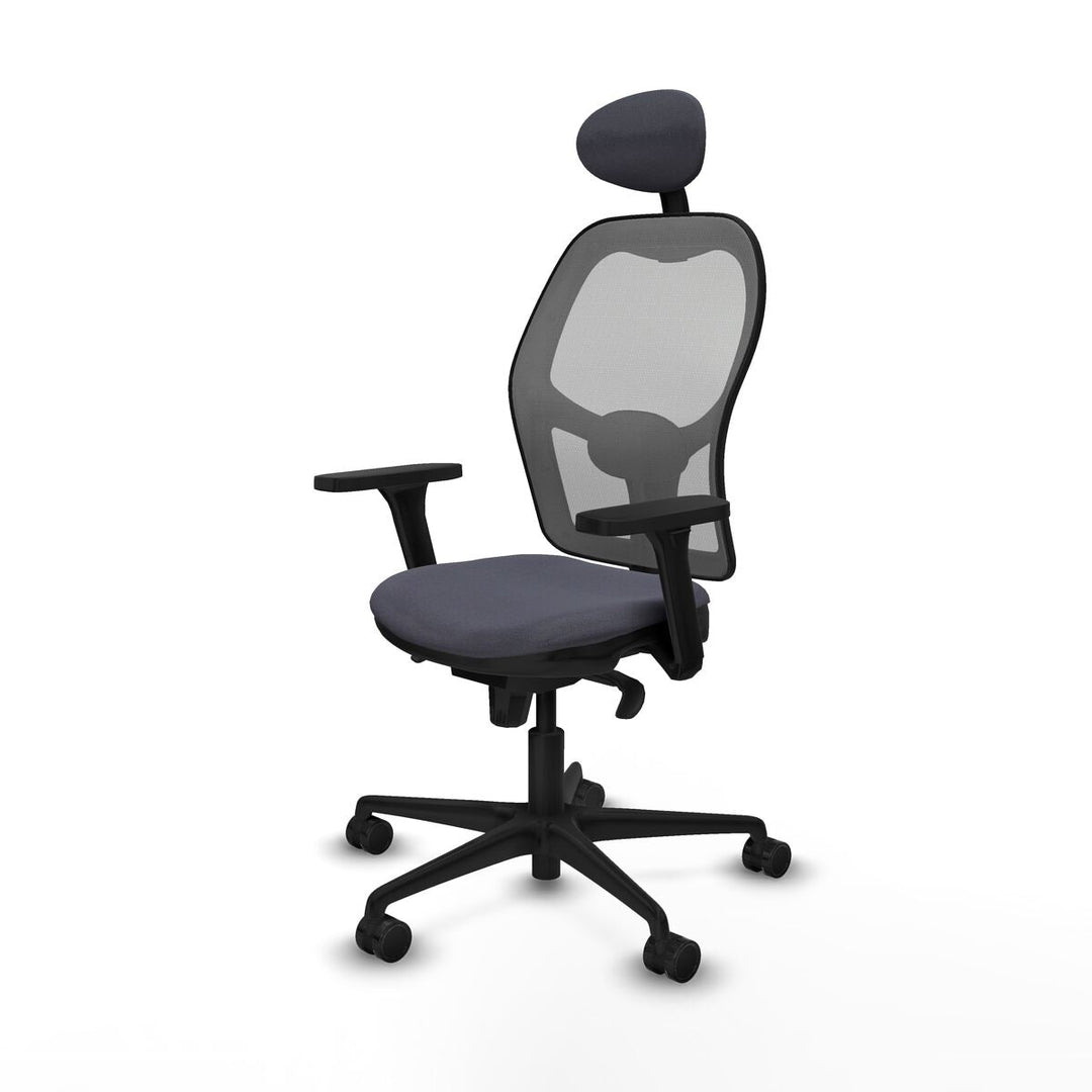 Office Chair with Headrest Piqueras y Crespo 3D036N1 Dark grey