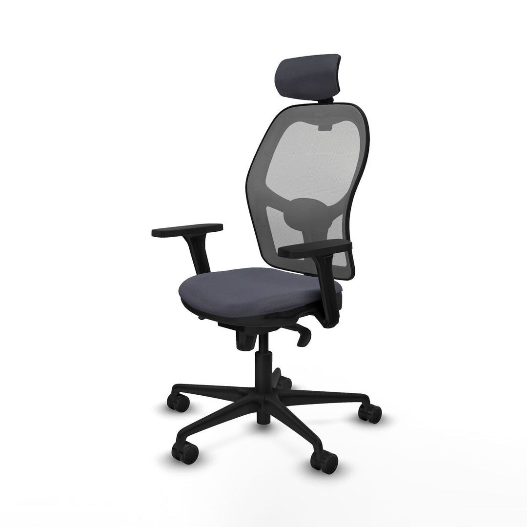 Office Chair with Headrest Piqueras y Crespo 3D036N2 Dark grey
