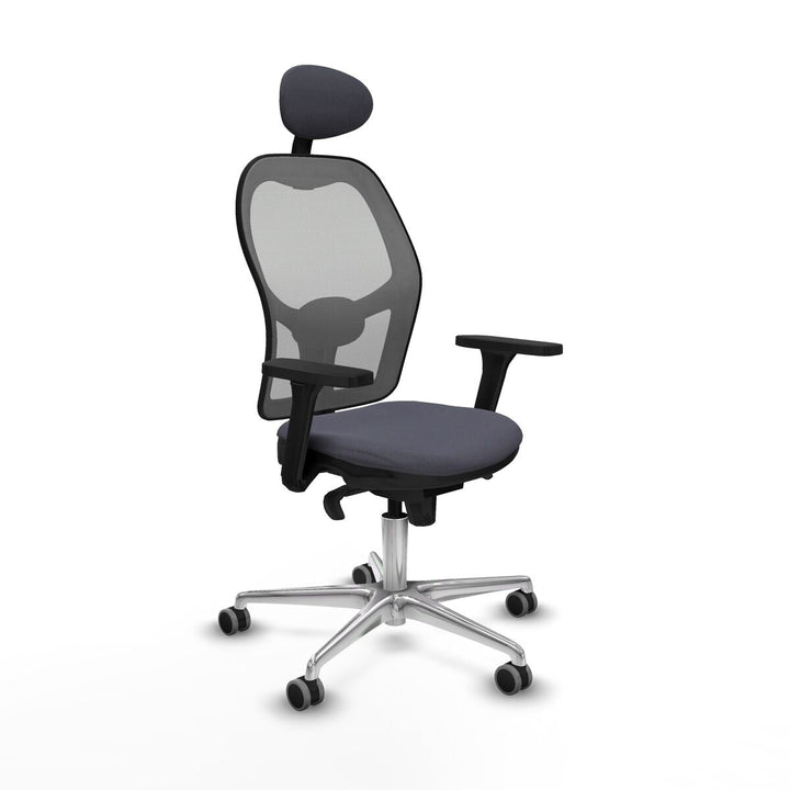 Office Chair with Headrest Piqueras y Crespo 3D086G1 Dark grey