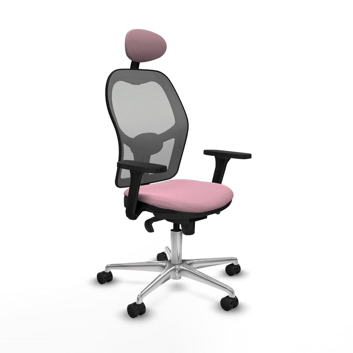 Office Chair with Headrest Piqueras y Crespo 3D086N1 Pink