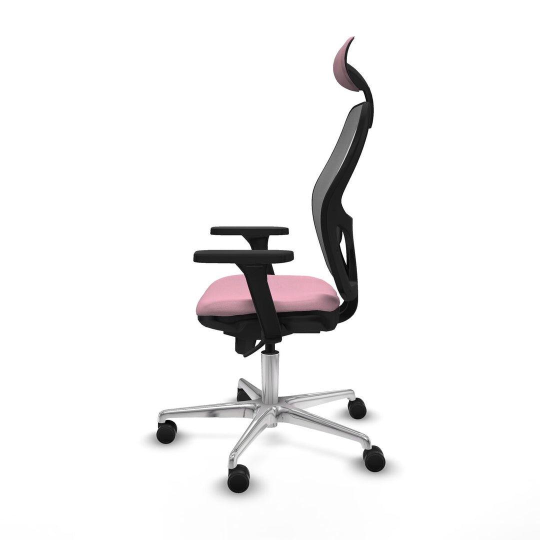 Office Chair with Headrest Piqueras y Crespo 3D086N1 Pink