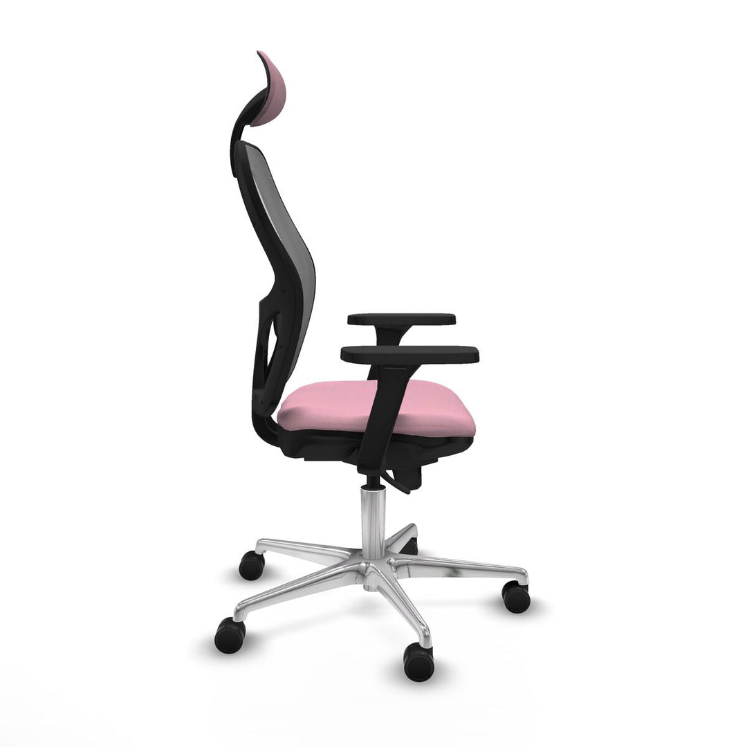 Office Chair with Headrest Piqueras y Crespo 3D086N1 Pink