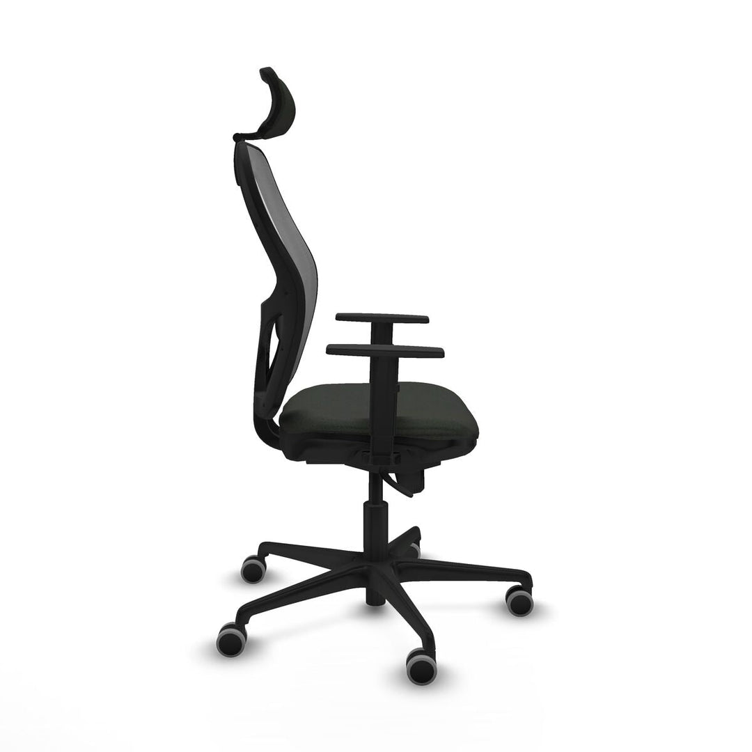 Office Chair with Headrest Piqueras y Crespo 1D036G2 Black