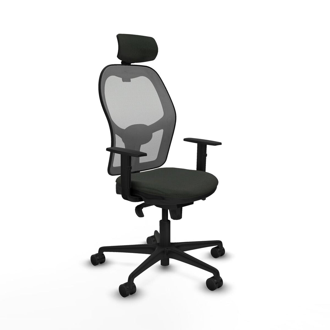Office Chair with Headrest Piqueras y Crespo 1D036N2 Black