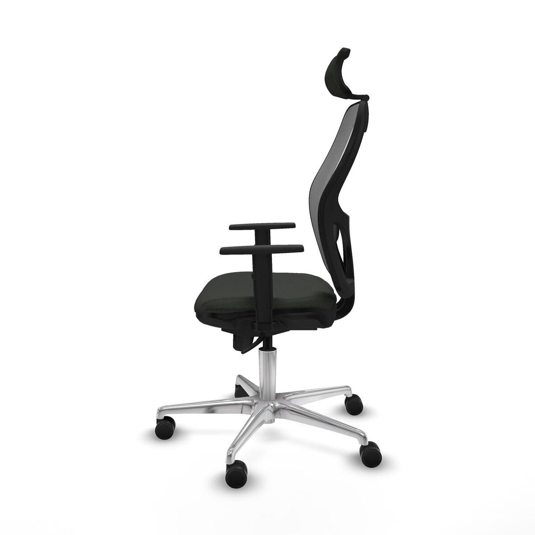 Office Chair with Headrest Piqueras y Crespo 1D086N2 Black