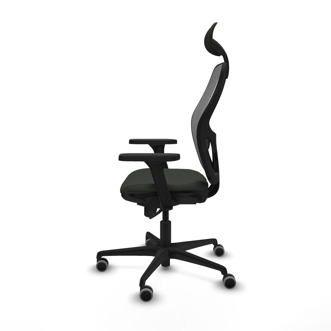 Office Chair with Headrest Piqueras y Crespo 3D036G1 Black