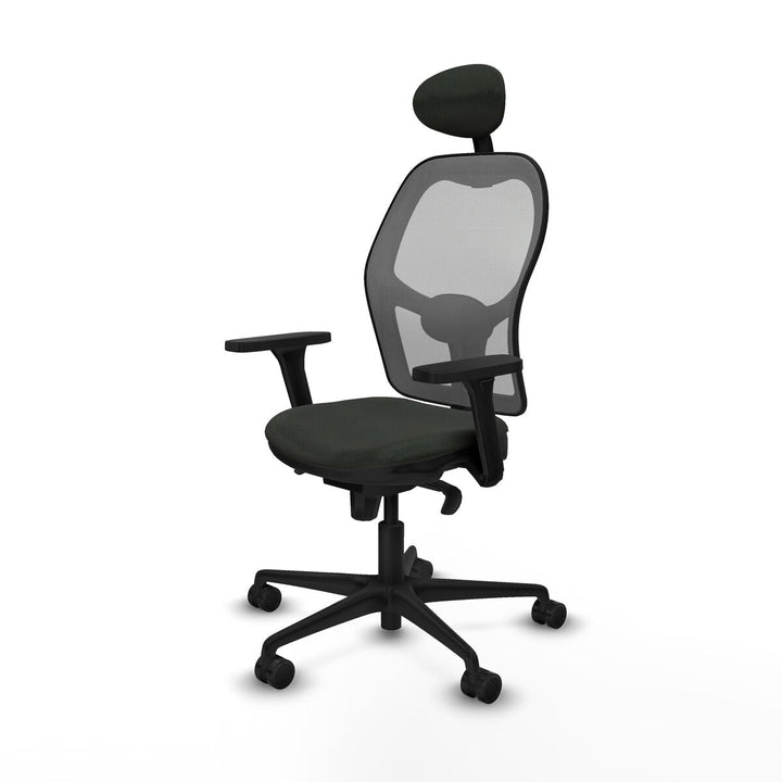 Office Chair with Headrest Piqueras y Crespo 3D036N1 Black