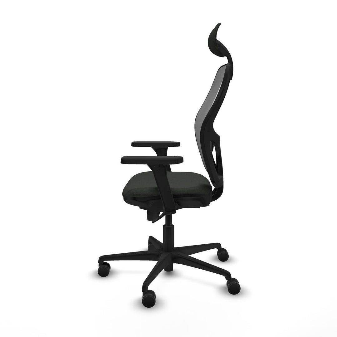 Office Chair with Headrest Piqueras y Crespo 3D036N1 Black