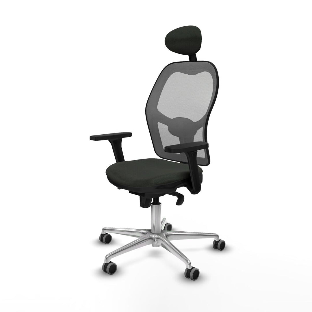 Office Chair with Headrest Piqueras y Crespo 3D086G1 Black