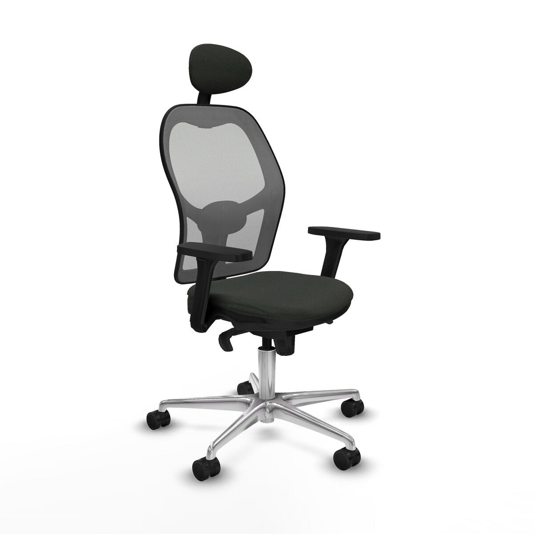Office Chair with Headrest Piqueras y Crespo 3D086N1 Black