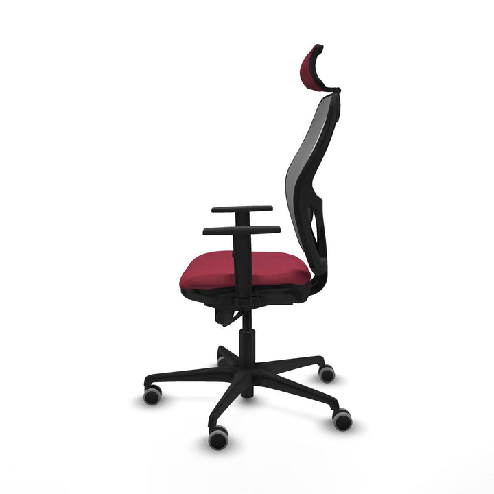 Office Chair with Headrest Piqueras y Crespo 1D036G2 Maroon
