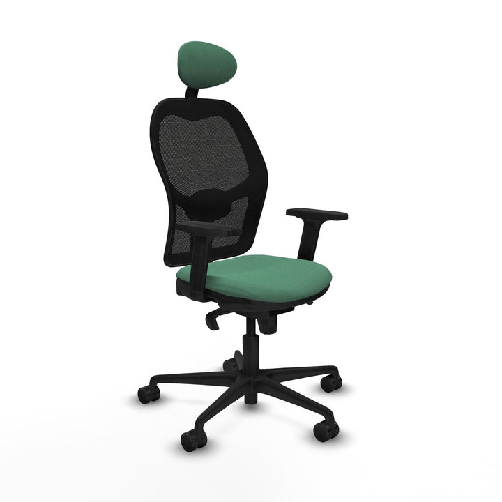 Office Chair with Headrest Piqueras y Crespo 2D036N1 Emerald Green