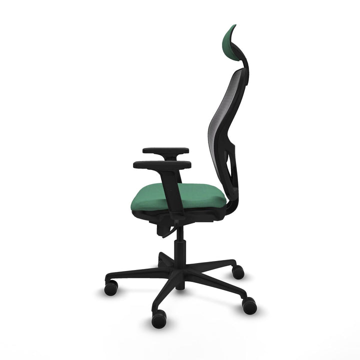 Office Chair with Headrest Piqueras y Crespo 2D036N1 Emerald Green