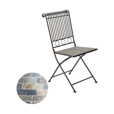 Cadeira de Campismo Acolchoada Kaemingk Stuttgart Branco Castanho 39 x 39 x 9 cm