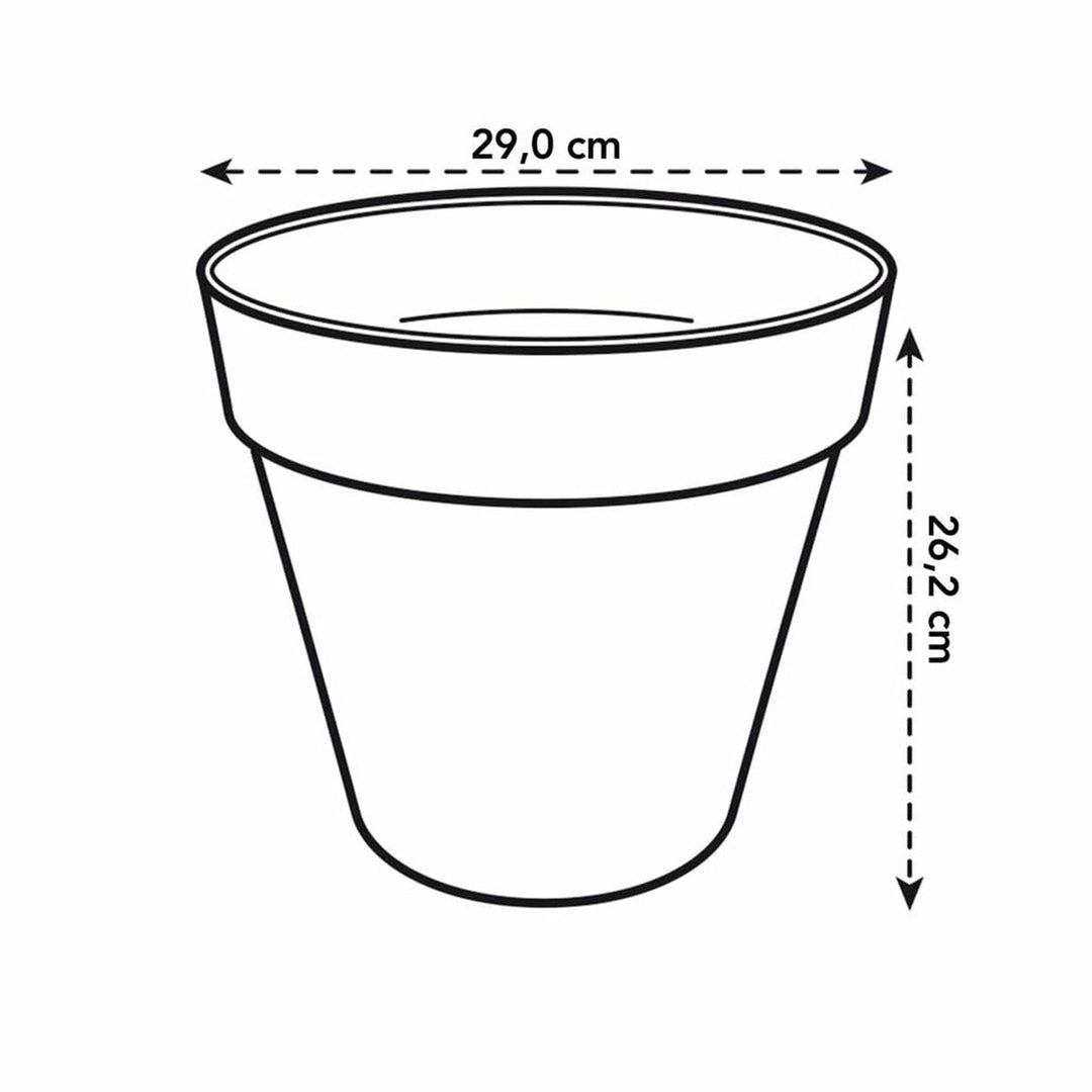 Set of pots Elho Grey Plastic Circular 2 Pieces