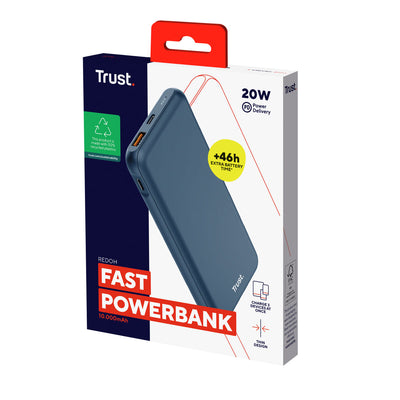 Powerbank Trust 25032 Azul 10000 mAh (1 Unidade)