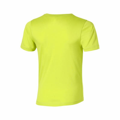 Child's Short Sleeve T-Shirt Asics Run Lime green