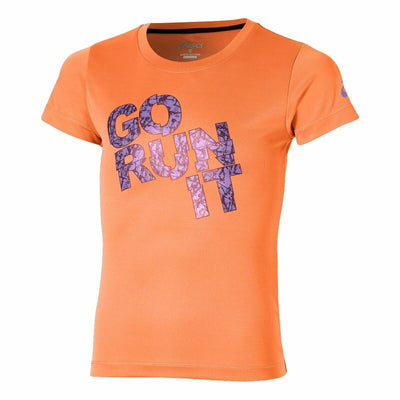 Child's Short Sleeve T-Shirt Asics Go Run It Orange