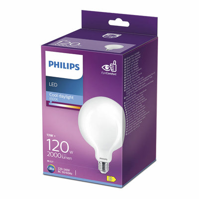 Lampe LED Philips D 13 W E27 2000 Lm 12,4 x 17,7 cm (6500 K)