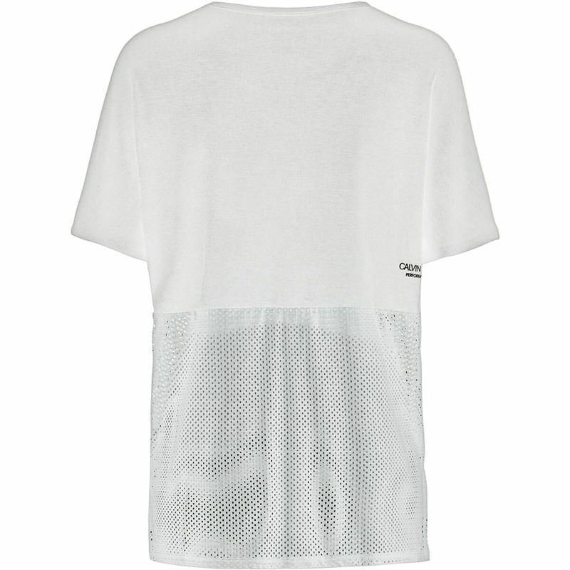 Women’s Short Sleeve T-Shirt Calvin Klein Tank White
