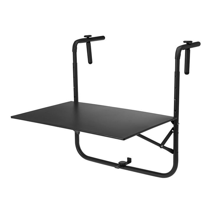 Folding table for balcony Ambiance Black Dark grey 60 x 43 cm