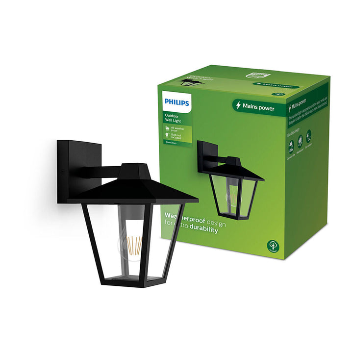 Wall Light Philips kinno Black 25 W Aluminium E27