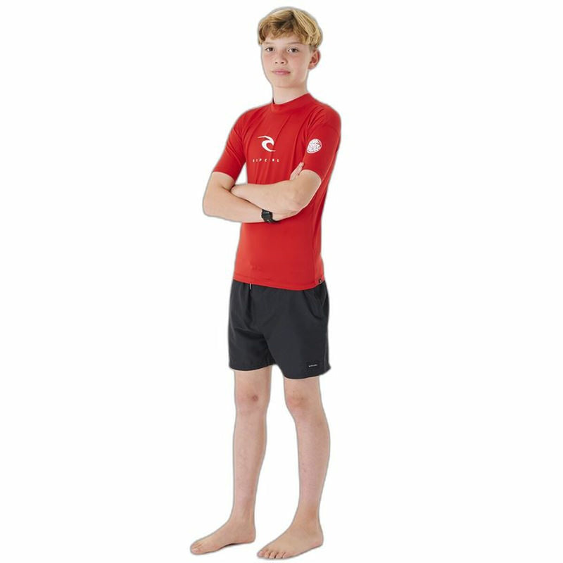 T-shirt à manches courtes enfant Rip Curl Corps L/S Rash Vest  Rouge Lycra Surf