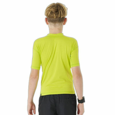 T shirt à manches courtes Enfant Rip Curl Corps S/S Rash Jaune Surf Lycra