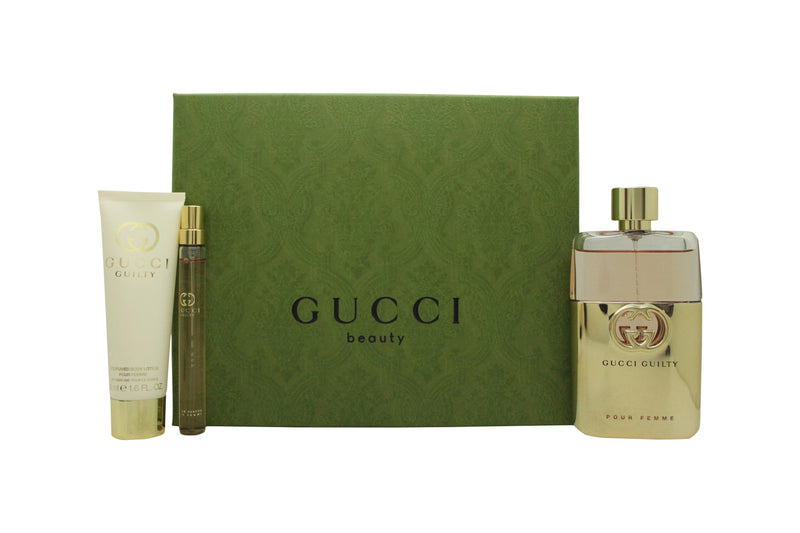 Gucci Guilty Pour Femme Gift Set 90ml EDP + 10ml EDP + 50ml Body Lotion