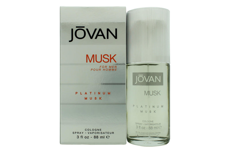 Jovan Musk For Men Eau De Cologne 88ml Spray - Platinum Musk