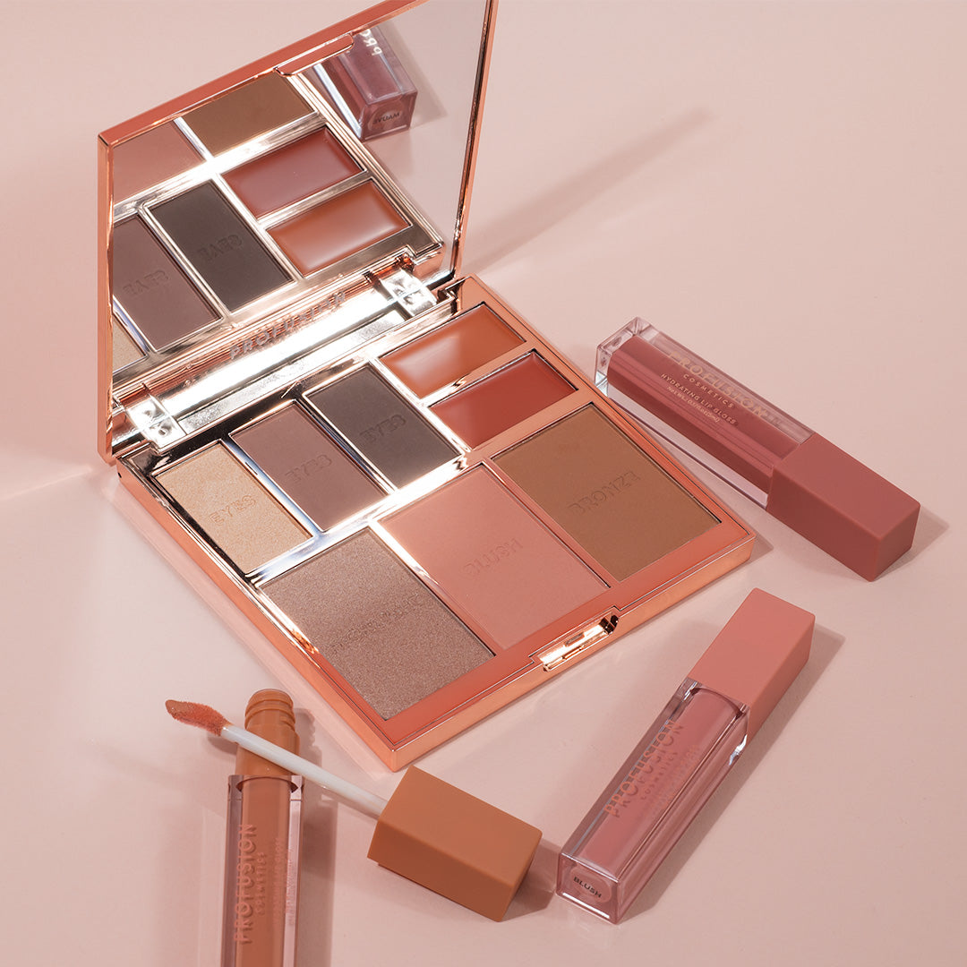 FULL FACE PALETTE NUDE | 8 SHADE EYE, FACE AND LIP PALETTE